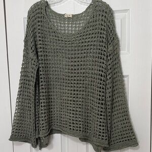 POL Olive Knit Top